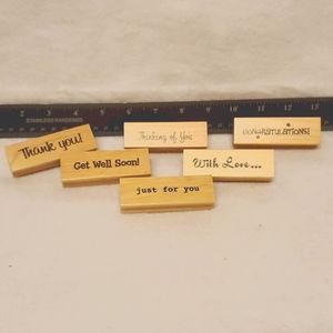 NEW - 6 Stamps for crafting or card making